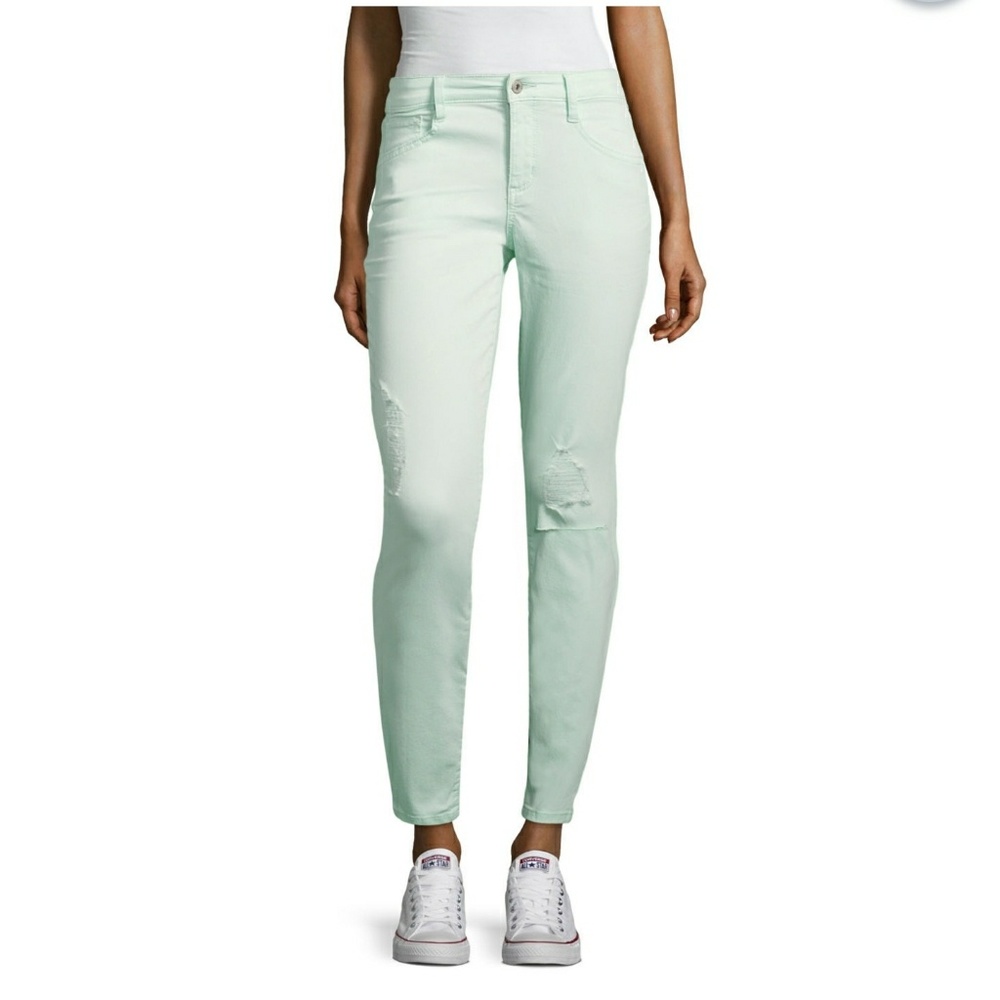 Arizona Twill Jeggings Mint Green